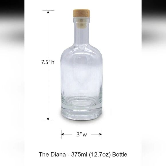 Vanilla Pura The Diana Extract Jar Clear with cork Stopper 375 mil - Picture 2 of 16